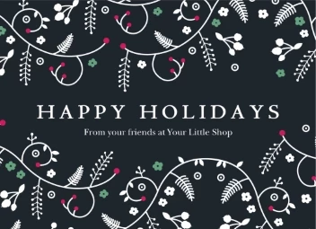 Happy Holidays Floral