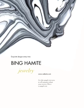 Jewelry Black Marble