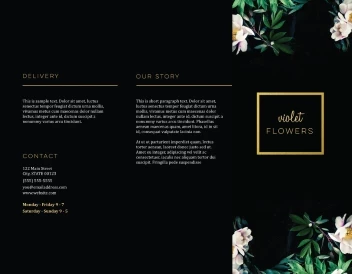 Florist Dark Flowers