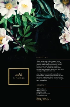 Florist Dark Flowers