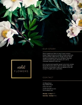 Florist Dark Flowers