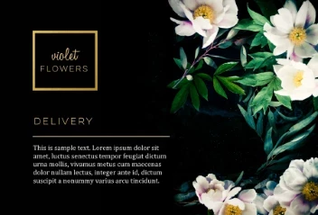 Florist Dark Flowers