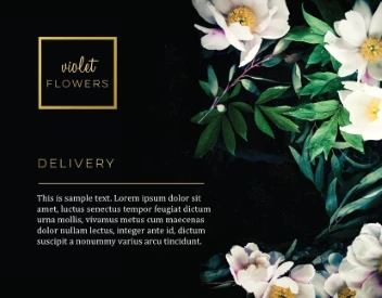 Florist Dark Flowers