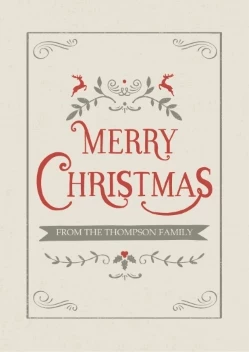 Vintage Swirls Christmas