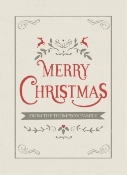 Vintage Swirls Christmas