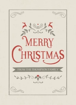 Vintage Swirls Christmas