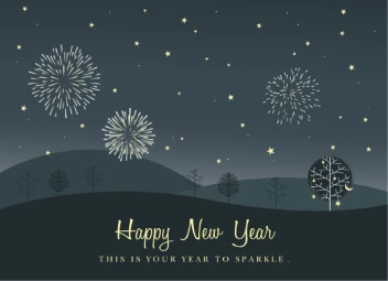 Fireworks and Landscape