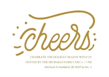 Metallic Swirl Cheers