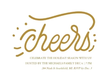 Metallic Swirl Cheers