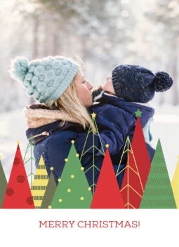 Patterned Christmas Trees