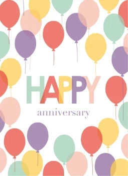 Retro Happy Balloons