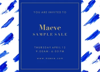 Gold & Zaffre Strokes