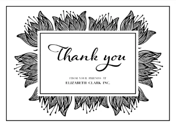 Black Linear Flowers