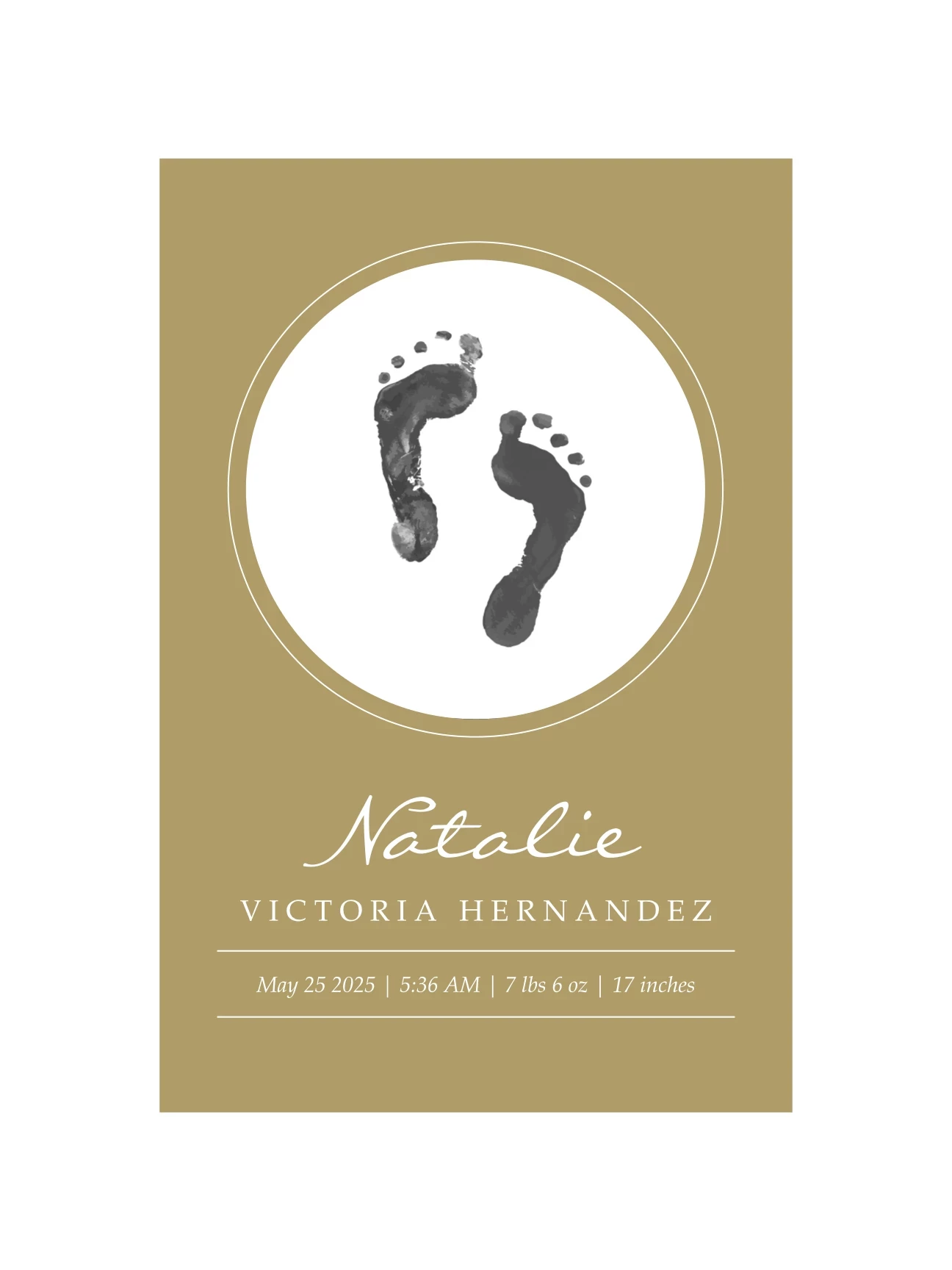 Baby Footprints Border
