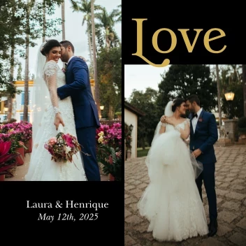 Elegant Love Coaster