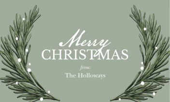 Merry Christmas Greenery