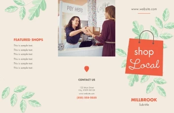 Shop Local Green Leaves