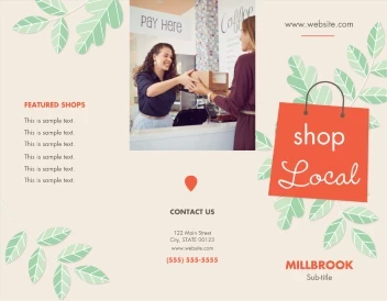 Shop Local Green Leaves