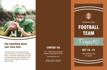 Football Team Tryouts