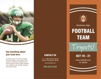 Football Team Tryouts