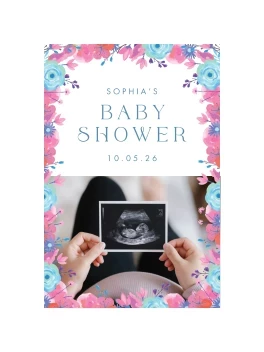 Floral Frame Baby Shower