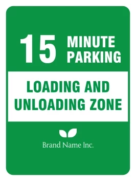 Loading and Unloading Zone Sign