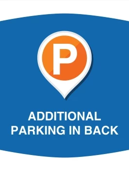 Parking In Back Sign
