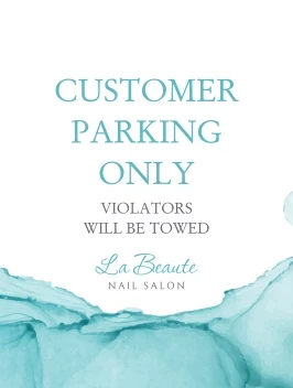 Watercolor Parking Sign