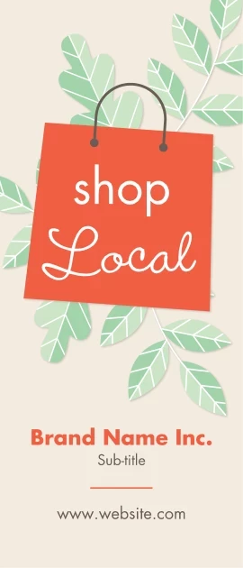 Shop Local Green Leaves