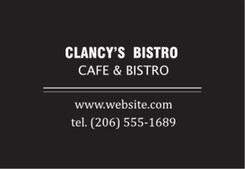 Black White Bistro