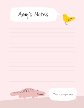 Animal Speech Bubble Notes