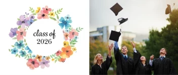 Floral Graduation Wreath