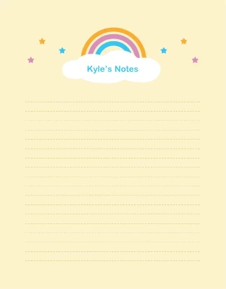 Rainbow Stars Notes