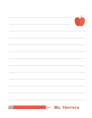 Apple & Pencil Minimal Notes