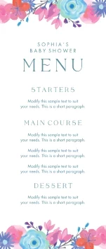 Floral Frame Baby Shower