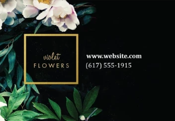 Florist Dark Flowers