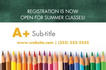 Chalkboard And Pencils