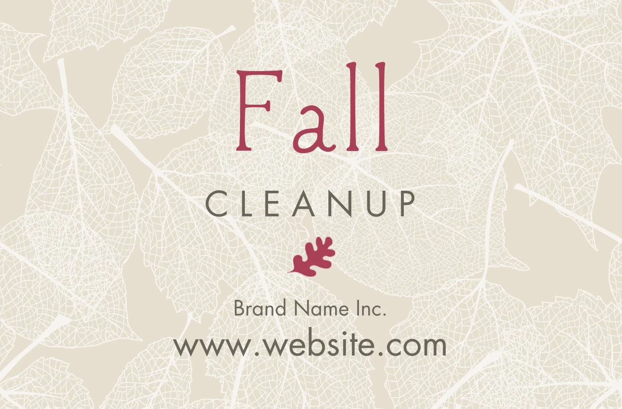Fall Cleanup Pattern