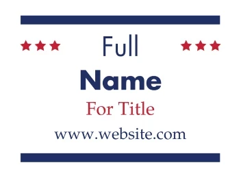 Political Campaign Magnet