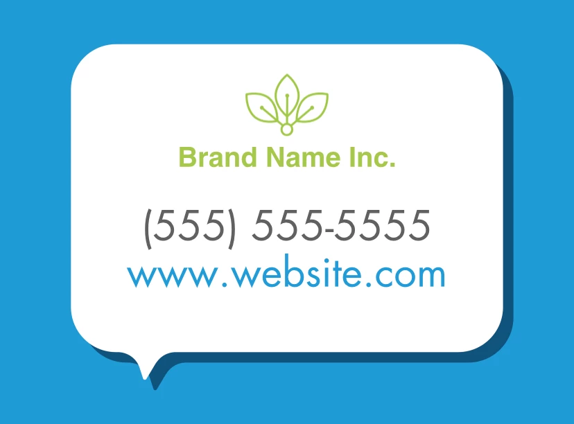 Speech Bubble Generic Store