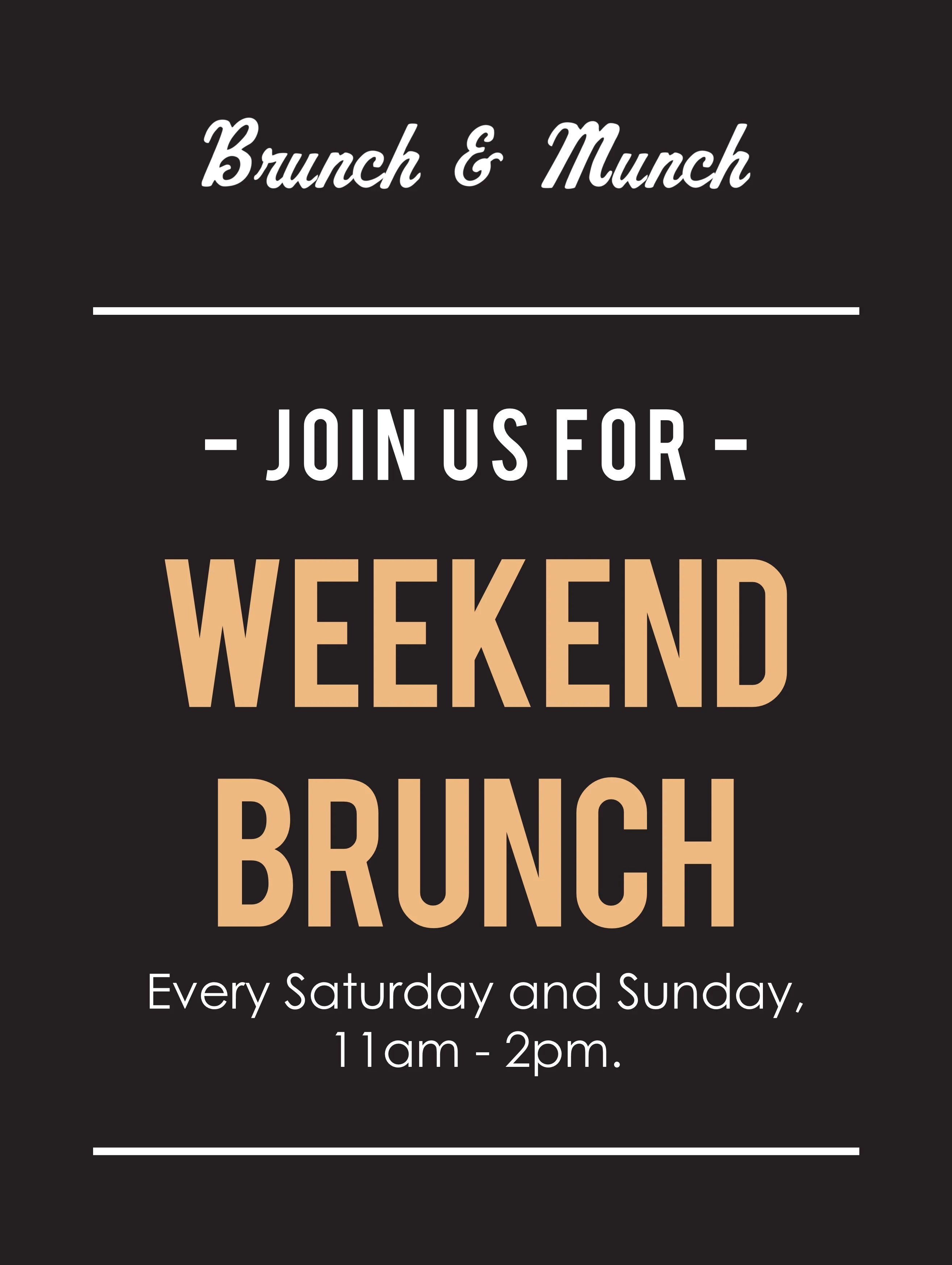 Weekend Brunch