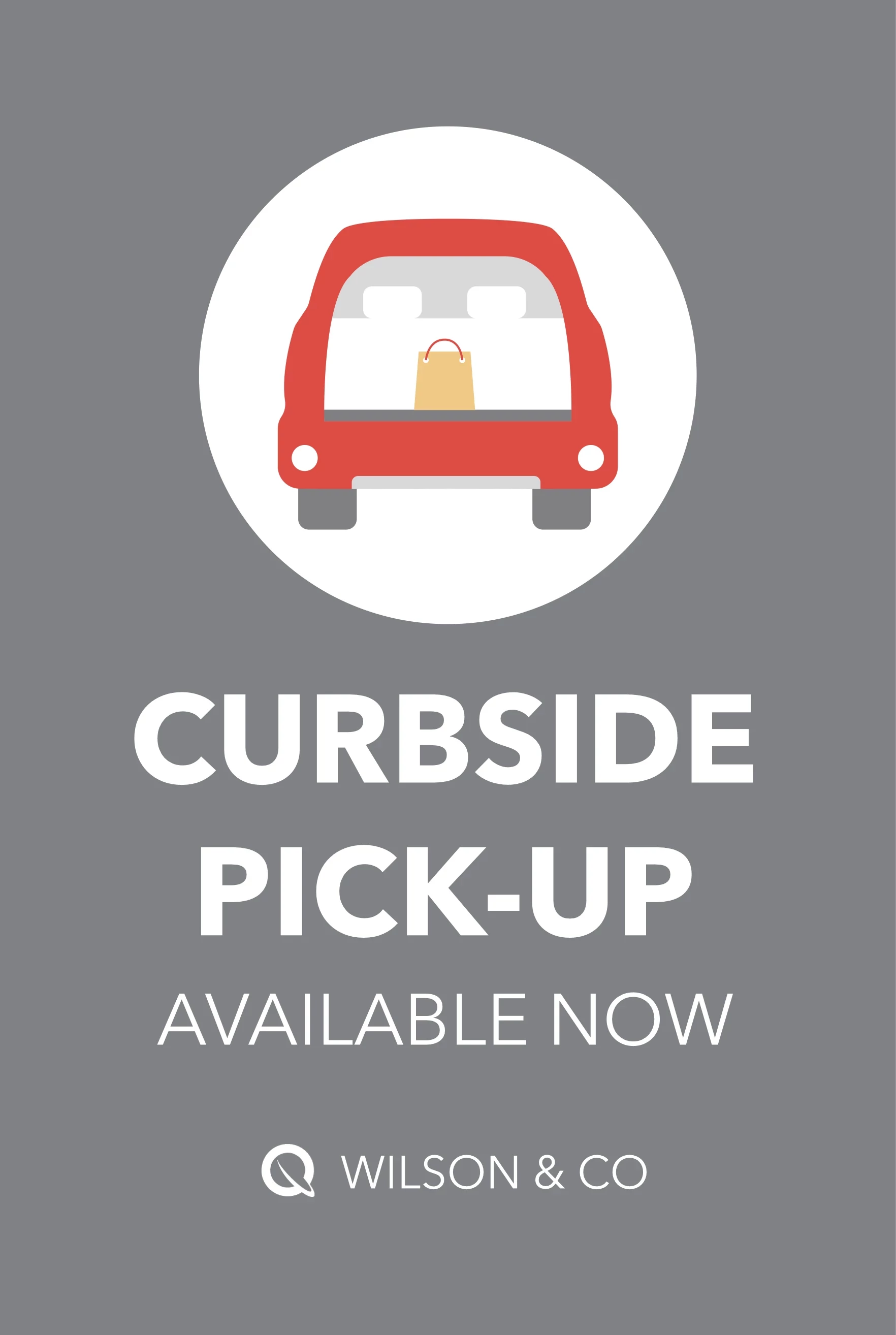 Curbside Pickup Available