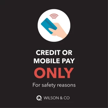 Credit or Mobile Pay Only