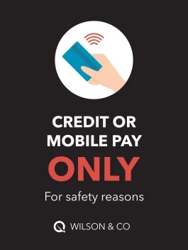 Credit or Mobile Pay Only