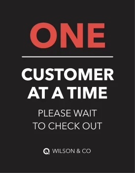 One Customer Please Wait