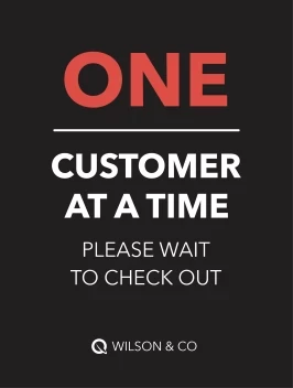 One Customer Please Wait