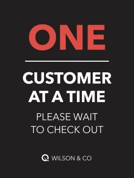 One Customer Please Wait