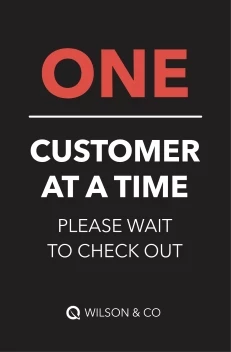 One Customer Please Wait
