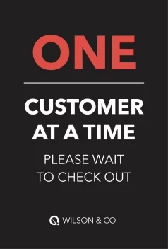 One Customer Please Wait