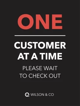 One Customer Please Wait